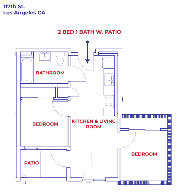 Floor Plan - 2 bedroom