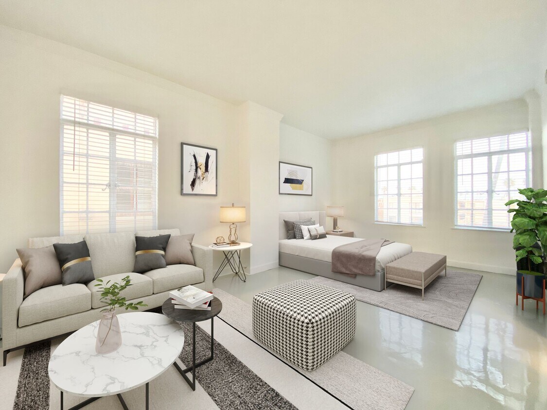 Floor Plan - 1BD/1BTH